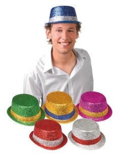 Brisa de chapéu de 6 cores sortidas - de alta qualidade, ideal para carnaval, festas temáticas e eventos especiais.